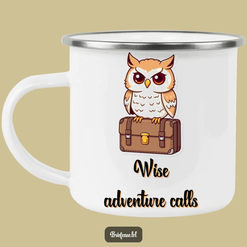 Funny Owl Adventure Mug: Hilarious Campfire Strategy Session Gift!