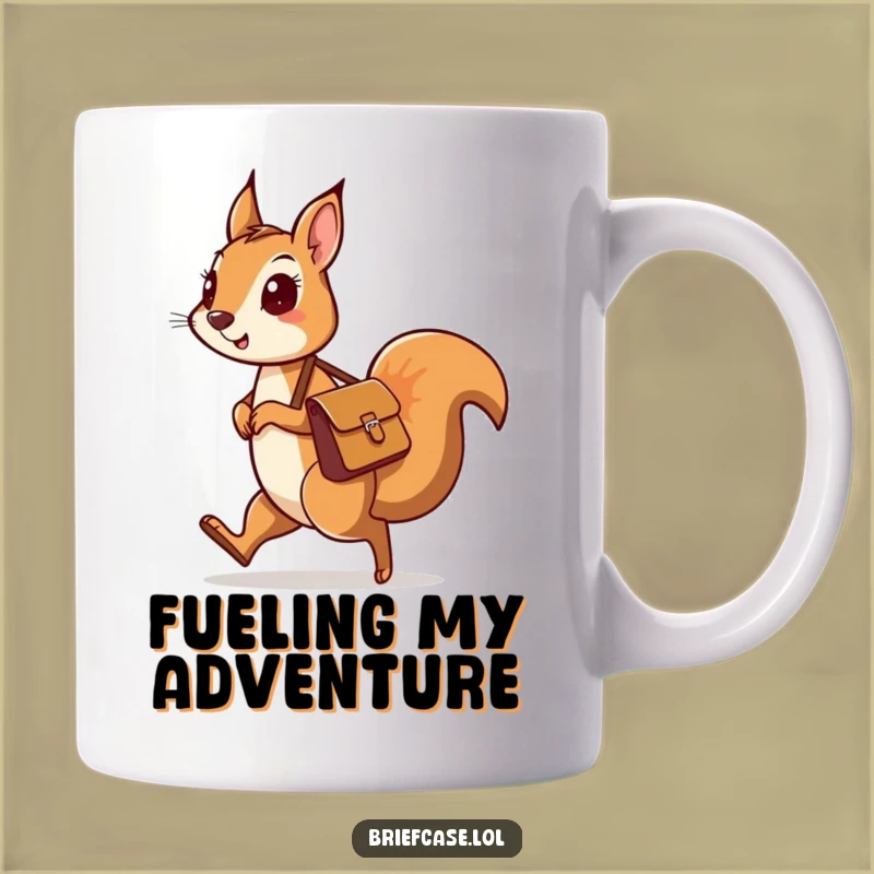 Funny Squirrel Explorer Mug - Adventure Ready Gift