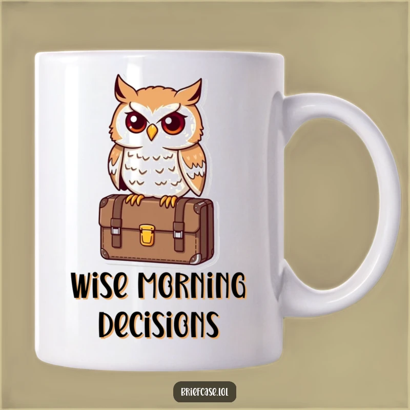 Funny Owl Executive Mug: A Hilarious Gift for the Astute Professional!