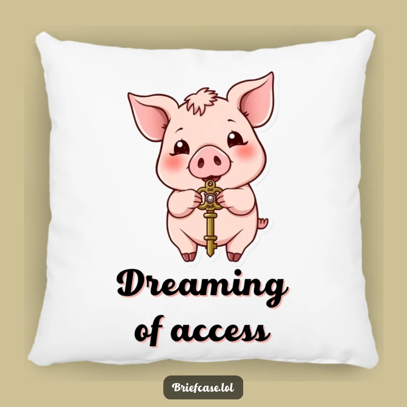 Funny Pig Key Keeper Pillow: Comfy & Hilarious Accent Gift!