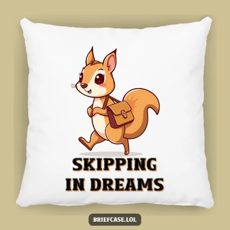 Funny Squirrel Cozy Pillow - Accent Your Space With Fun