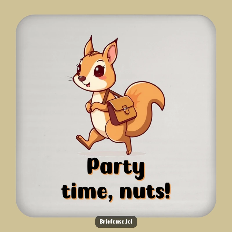 Funny Squirrel Journey Coaster - Protect Surfaces With Charm