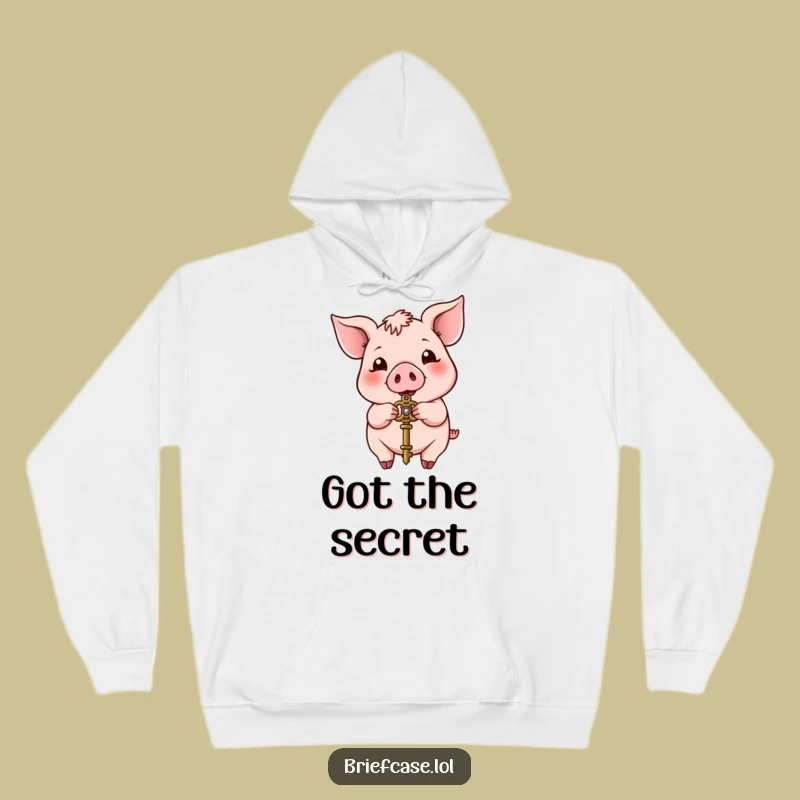 Cozy Funny Pig Key Bearer Hoodie: Warm & Hilarious Gift!