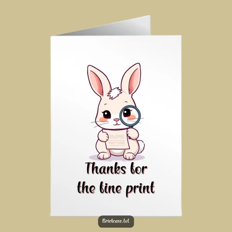 Free Printable Rabbit Thank You Card: Examine Gratitude with Funny Downloadable Art