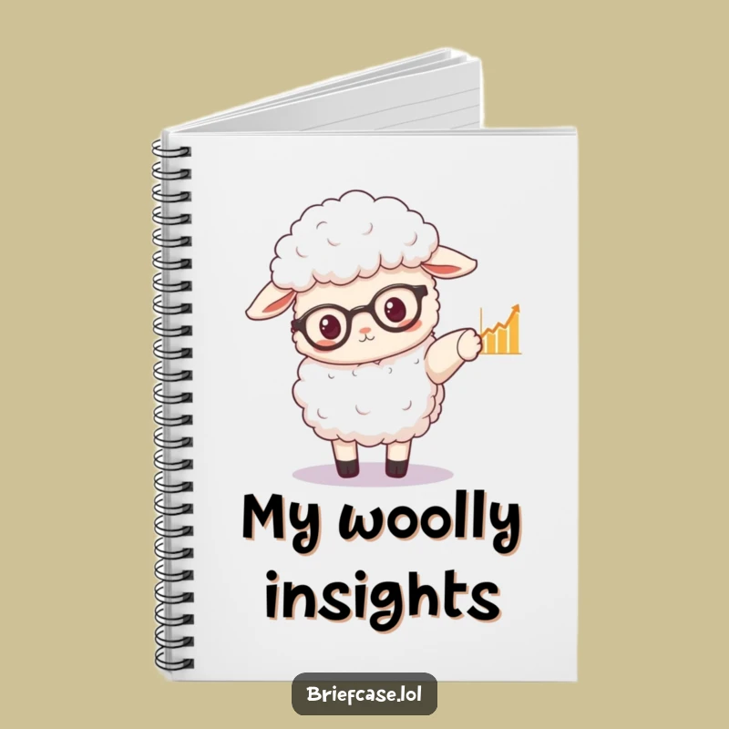 Funny Sheep Analyst Notebook - Smart Animal Journal, Hilarious Intellectual Gift
