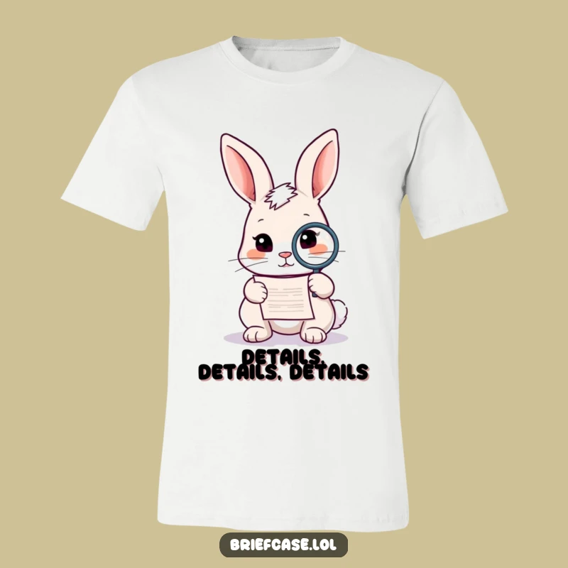 Funny Rabbit Detective T-Shirt: A Playful & Hilarious Explore Tee Gift!