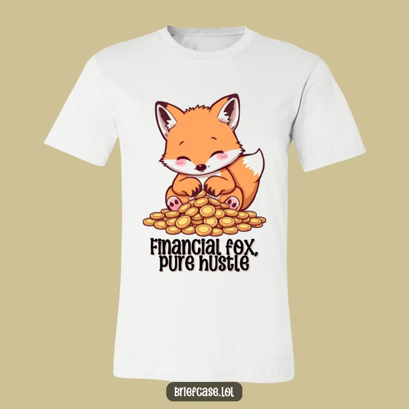 Funny Fox Investor T-Shirt: A Playful & Hilarious Animal Tee Gift!