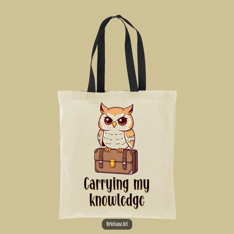Funny Owl Briefcase Tote Bag: Carry Your Deals (and Laughs!) in Style!